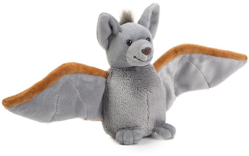 Schaffer 5740 Kuscheltier Fledermaus Vampi XS, 11 cm, grau-braun