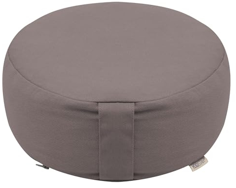 Yogistar Meditationskissen - Rund - Dhyana - Organic Cotton Braun