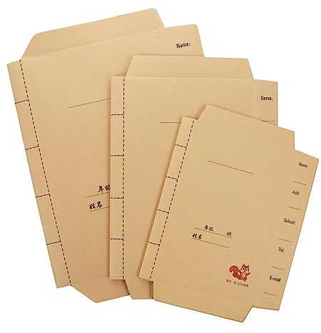 EXCEART 30stücke Buch Abdeckung Aus Braunem Kraftpapier Buchhülle Zum Schutz Von Lehrbüchern Notizbüchern Planern Schulbedarf Für Lehrer