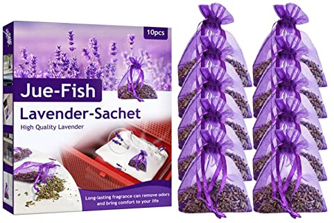10 St Lavendelsäckchen Mit Lavendel Aus Der Provence Mottenschutz Für Kleiderschrank, Auto Duft, Raumduft – Lavendel Getrocknet – Lavendelsäckchen