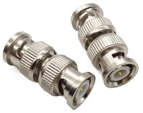 2 pièces connecteur BNC mâle à mâle RCA mâle BNC adaptateur prise