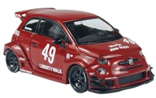 Auto Classica In Lega 1:64 Per LB-WORKS X Abas Works ABARTH 595 Modello Di Auto Da Collezione In Lega Rossa Decorativi Da Collezione