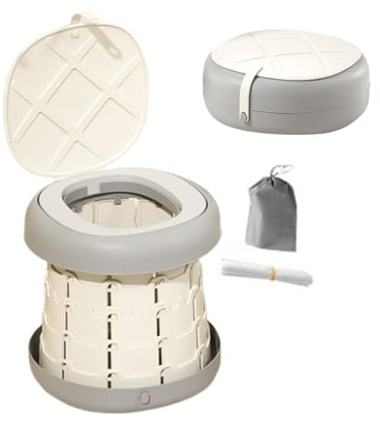 Tragbares Töpfchen | Klappbares Reisetöpfchen, rutschfester Sitz mit Tasche für Kinder, ideal für Reisen, Camping, Spielplatz, Hotel