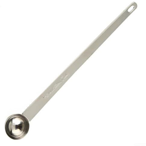 Juego de cucharas medidoras de mango largo de acero inoxidable, balanzas graduadas para cocinar, hornear, condimentos, harina en polvo, herramientas de cocina, 6 tamaños (5 ml)