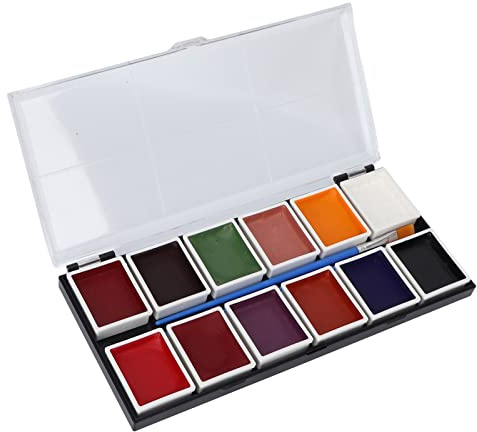 for 12 Colors, for Face Body Painting Palette, 60g, Cosplay Makeup Pigment Paint Kit