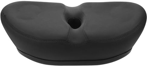 Housoutil Nasloser Fahrradsattel Hohles Sitzkissen Gepolstert Schwarz 22x33x9cm Unisex Ersatzsattel für Mountainbike Citybike und E Bike Anatomisch Entlastend Leicht und Kompatibel