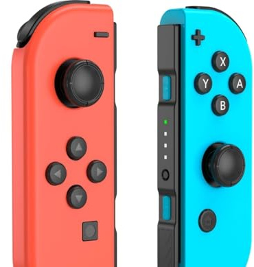 Wireless Controller for Switch/OLED/Lite(L/R),Replacement Controller Accessorie with No Drift Joystick/Dual Vibration/6-Axis Gyro/Motion Control/Wake-Up/Screenshot/Ergonomic Grip