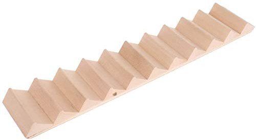 POFET 1/12 Scale Wooden 11-Steps Stair Staircase DIY Accessories for Dolls House