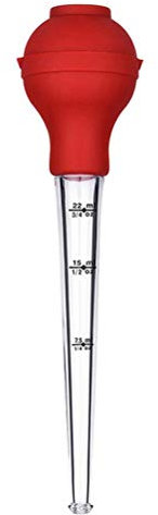 YARNOW Pompetta Dosatrice Silicone per Condimenti Tubo Graduato per da Cucina e Marinatura Strumento Antigoccia per Barbecue e Arrosti Colore Casual