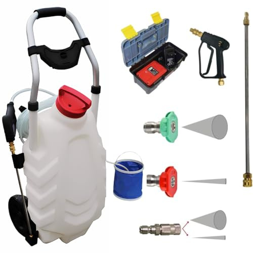 Phoenix - Akku Drucksprüher Pro Sprayer III mit 30L Kapazität - Sprühgerät für Dächer und Fassaden, Reichweite bis 13 Meter, Unkraut Sprühgerät mit 2,5 Stunden Laufzeit - 2 Batterien