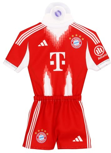 FC Bayern München Autotrikot 2025/26 ROT Mini Kit Auto Trikot mit Saugnapf FCB