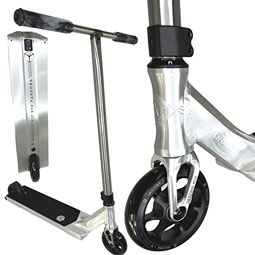 F26 Ethic DTC Erawan I Pandora I V2 Stunt-Scooter I höjd 80–90 cm I Light I Park I Hybrid I Street I Tret I Tret I Barn I Roller I Freestyle (Pandora, silver, L 90 cm)