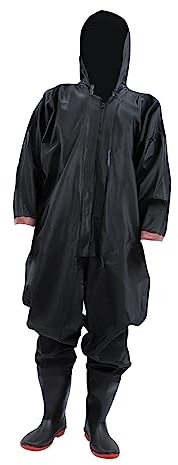 BESPORTBLE wasserdichte Wathose Für Herren Mit Reißverschluss Atmungsaktives PVC-gewebe Schützt Vor Verschmutzung Kältebeständig Und Formstabil Für Angelausflüge Und Jagd