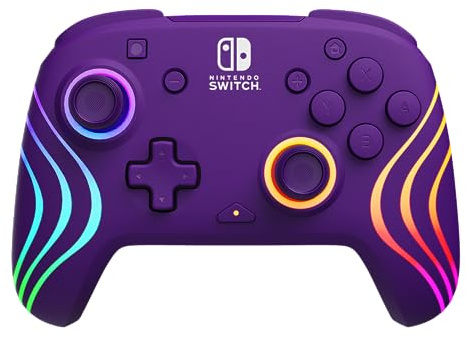 Official Afterglow Wave Wireless Controller Nintendo Switch - Purple