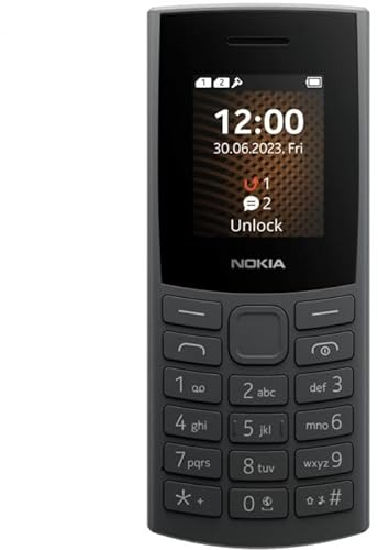 Nokia 105 Mobilphone Dual SIM 4G (2023), Charcoal