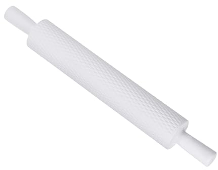 CoCud Prägemuster Nudelholz, 14,6 Länge, PP-Kunststoff Rautenmuster 3D Klar Textur Ergonomischer Griff Dekorativer Roller - (Anwendungen: für Tonbacken, Fondant DIY)