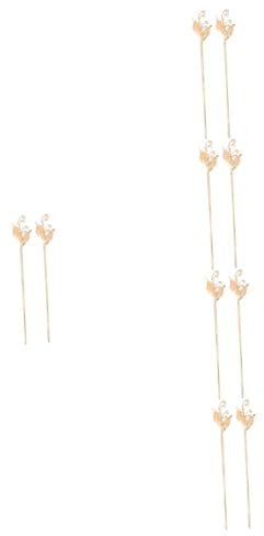 MAGICLULU 10piezas Horquillas Chinas Retro Para Moño Varillas De Pelo Elegantes Accesorios De Cabello De Color Dorado