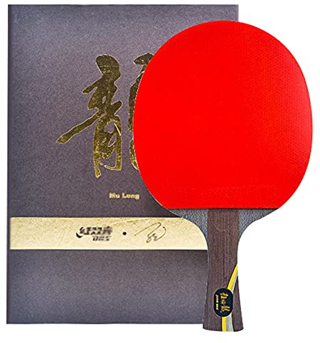 Raqueta de Tenis de Mesa de Ataque y Defensa, Pala de Ping Pong competitiva, Bate de Tenis de Mesa Mezclado con Madera y Carbono