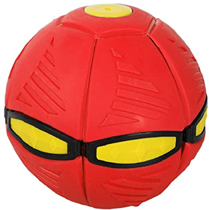 FeiWen Magischer UFO-Ball Verformte Fliegende Untertassenkugel Kugel entlüften Verformte Kugel Eltern-Kind-Spielzeug Strandspiele Outdoor-Sportarten (Rot)