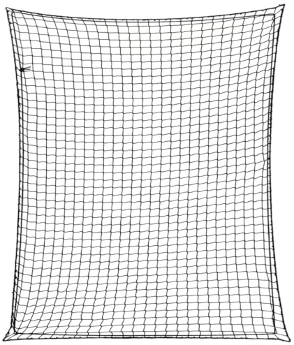 vidaXL Anhängernetz, Hängernetz mit Gummiseil, Abdecknetz für Anhänger, Transportnetz Ladungssicherungsnetz Gepäcknetz, Schwarz 3,5x3m PP