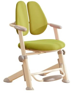 UYDJAKX Ergonomischer Schreibtischstuhl für Kinder, für Kinder, Lernen, Studenten, Computer, Zuhause, Schule, Büro, Höhenkontrolle für Familien, Schulen und Büros (Farbe: Grün) Star of Light