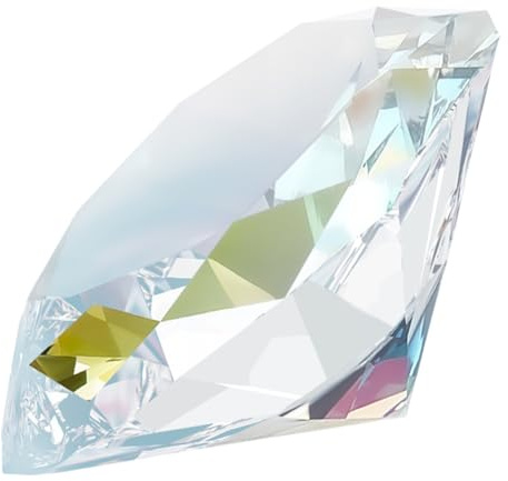 Beebeecraft Großer Glasdiamant Kristall ab Bunter Diamant Juwel Briefbeschwerer Sonnenfänger 78mm Hochzeit Geburtstag Party Gastgeschenke Tisch Home Decor
