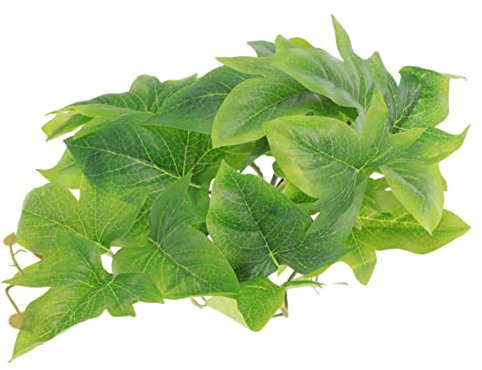 Yardwe Plantes Suspendues Ventouses Décoration Terrarium pour Reptiles Et Amphibiens Cachette Naturelle Facile Entretien