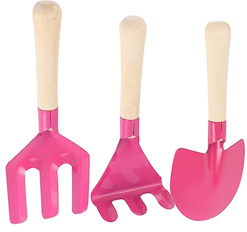 Toyvian 3stücke Junge Mädchen Gartenwerkzeug Teiliges Mini Und Rechen Für Pflanzenpflege Für Kleine Gärtner Und Blumenliebhaber