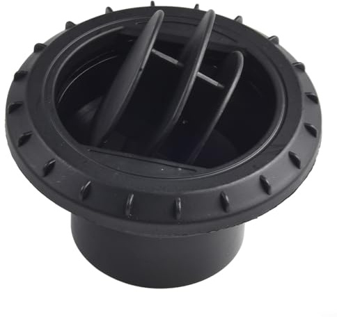 Drehbarer schwarzer Lüftungsschlitz für Diesel-Standheizung und Klimaanlage Installation (60 mm)