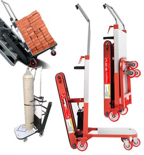 LTdlhFk Sube Y Baja Escaleras Eléctricas (80-100 Pisos), Carretilla Elevadora con Orugas, Capacidad De Carga De 150/250 Kg, para Transferencia De Carga Y Manipulación En Almacén.,B-150KG