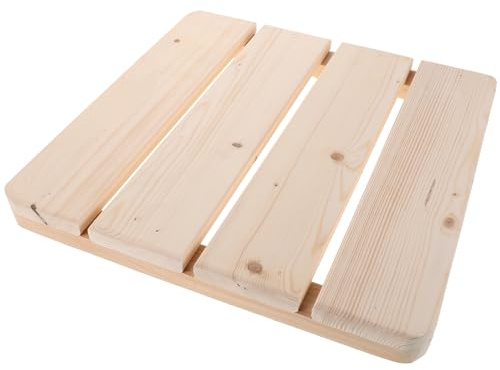Sosoport rutschfeste Holzmatte für Sauna und Bad Modulare Erhöhte Duschmatte aus Nachhaltigem Holz mit Antirutschbeschichtung für Nassbereiche und Dampfbad Langlebig und Flexibel Anpassbar