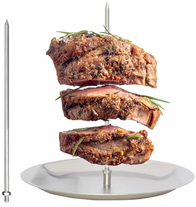 Spiedo Verticale: Supporto Per Griglia Rimovibile In Acciaio Inox Da 14 Pollici, Barbecue Brasiliano Durevole Barbecue Supporto Resistente | Al Pastore Shawarma Kebab Gyro Spiedino Pa