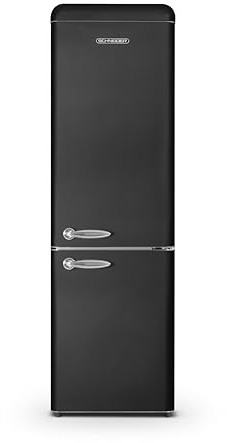 Schneider SCCB250V-BE - Réfrigérateur combiné 249L Vintage Noir