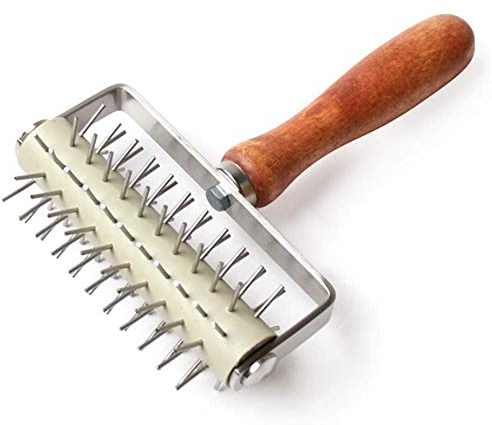 Stainless Steel Pizza Dough Docker Stainless Steel Needle Roller Pizza Puncher Pizza Bread Pin Puncher Pizza Wheel
