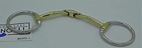Olivenkopfgebiss Eggbut Olivenkof Gebiss 1 cm SCHMAL doppelt bebrochen anatomisch 12,5 13,5 14,5 15,5 16,5 cm Tysons (12,5)