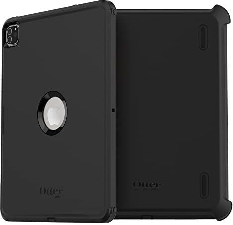 OtterBox Defender Case for iPad Pro 12.9 (3rd gen/4th gen/5th gen/6th gen), Ultra-Rugged Protective Case with built in Screen Protector, 2x Tested to Military Standard, Black, No Retail Packaging