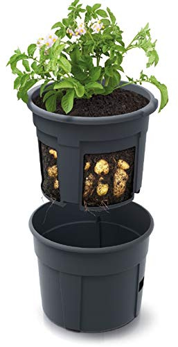 Försörjning blomkruka potatis-växtkruka potatiskruka 28 l potatisodlingskruka grönsaker potatis planteringskruka höjd 31,5 cm (⌀ 400)