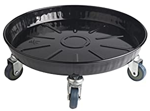 YiHYSj Blumentopf-Ständer auf 8 Rollen Außenbereich 150kg Rund Pflanzenständer für Pflanzentöpfe und Blumen Topfpflanzenständer Transportroller Für Pflanztöpfe, Möbel (Black,49cm)