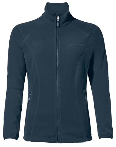 VAUDE Rosemoor Fleecejacke für Damen - Warme & Nachhaltige Fleecejacke aus recyceltem Polyester, Zip-In-Funktion, Kordelzug, Wandern & Freizeit
