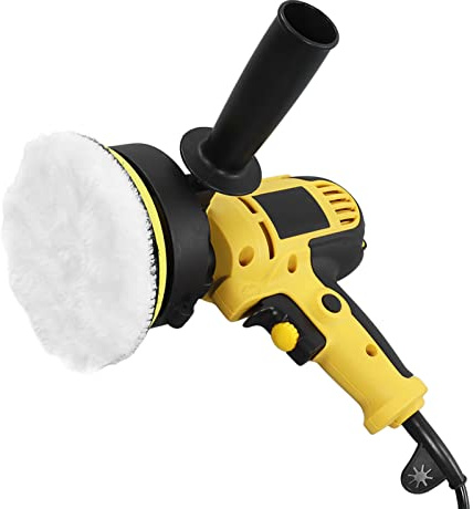 Lucidatrice per auto, 700W 600-3700RPM Tampone elettrico con manico staccabile con impugnatura comfort per veicolo Spina UE 220V