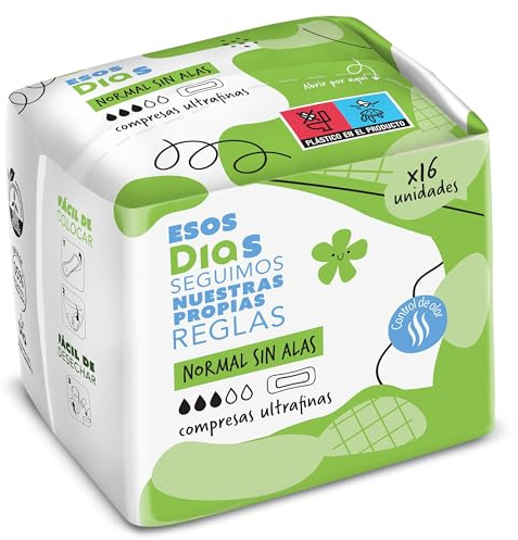 DIA ESOS DÍAS compresas ultrafinas normal sin alas paquete 16 uds