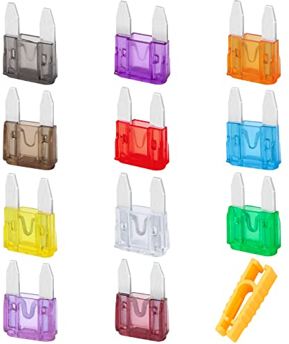 JatilEr Car Fuses - 30 Pcs Blade Fuses with Safety Puller,includes 2A 3A 5A - 40A;Automotive & Motorbike Uses