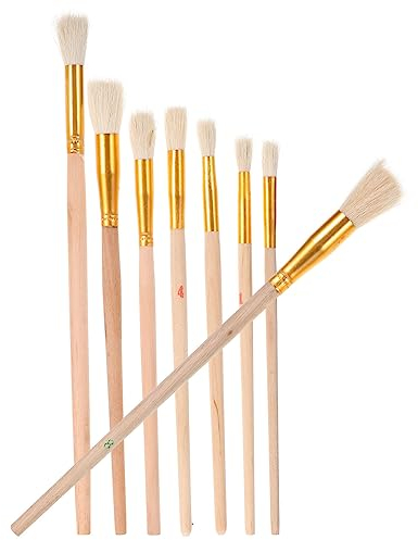 BESTonZON 8 PCS Pollinator Brushes, Wooden Succulent Plants Vegetable Pollination, Vegetable Pollinator Brushes, Fruits Pollinator Brush Outdoor Garden Fruit Pollinator Tools Pollination Brush