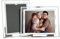 ASelected Marcos de vidrio para fotos de bodas, fotos familiares y decoración del hogar, independientes y montables en la pared, 2 marcos de fotos de retratos u paisajes, plateados