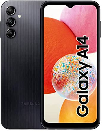 Samsung Galaxy A14, 64GB, Black (Renewed)