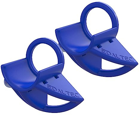 edaltec 2X Pool Schlauchhalter Knickschutz Kunststoff 32mm 38mm passend für INTEX Zubehör blau