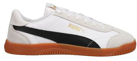 PUMA Men's Club 5v5 Shoes Sneaker, White Black-Feather Gray, 12