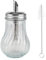 EclipseGuard Zuckerstreuer aus Glas, Kanüle 200ML Zuckerspender, Edelstahl gebürstet, Zuckerdosierer für weißer/brauner Zucker, Restaurant und Kaffeebar Küchenutensilien Mit Reinigungsbürste