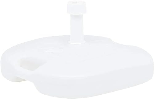 Maury's Base Per Ombrellone in Polipropilene da Giardino (Bianco 16LT)