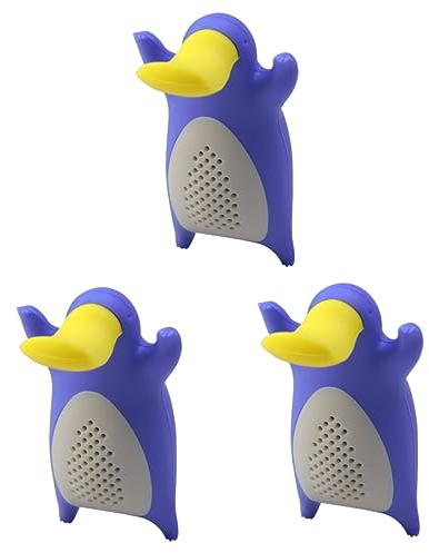 Cabilock 3 Pièces passoire à thé en feuilles de silicone boules de thé passoire à thé de dessin animé boules à thé pour le thé en vrac infuseur à thé animal diffuseur de thé en silicone